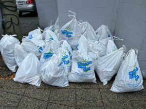 Garbage collected after Chinatown clean up