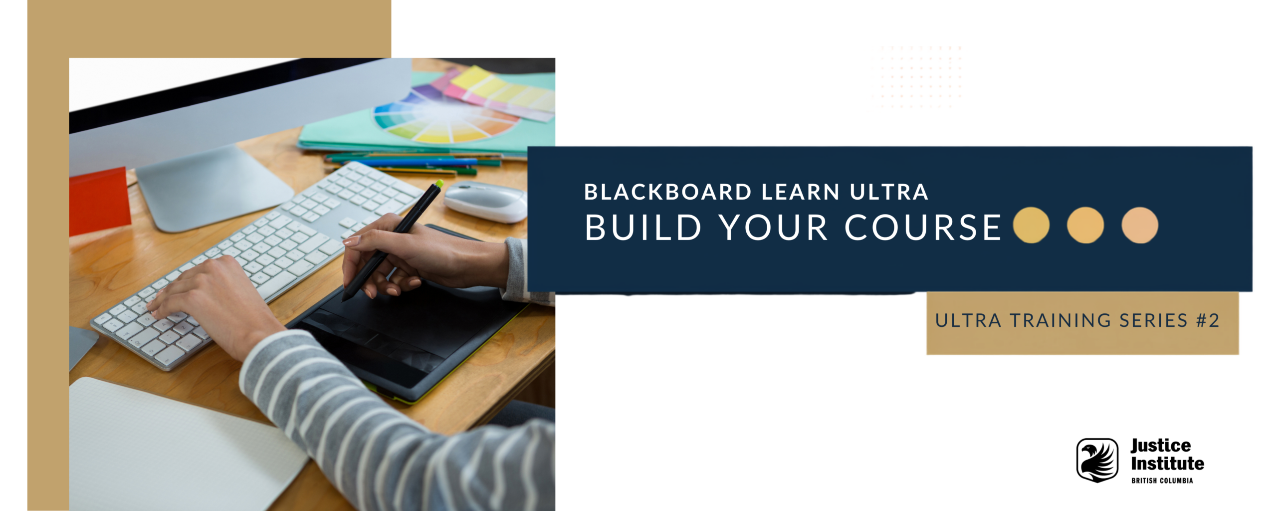 graphical banner for ultra training #3: build your course training