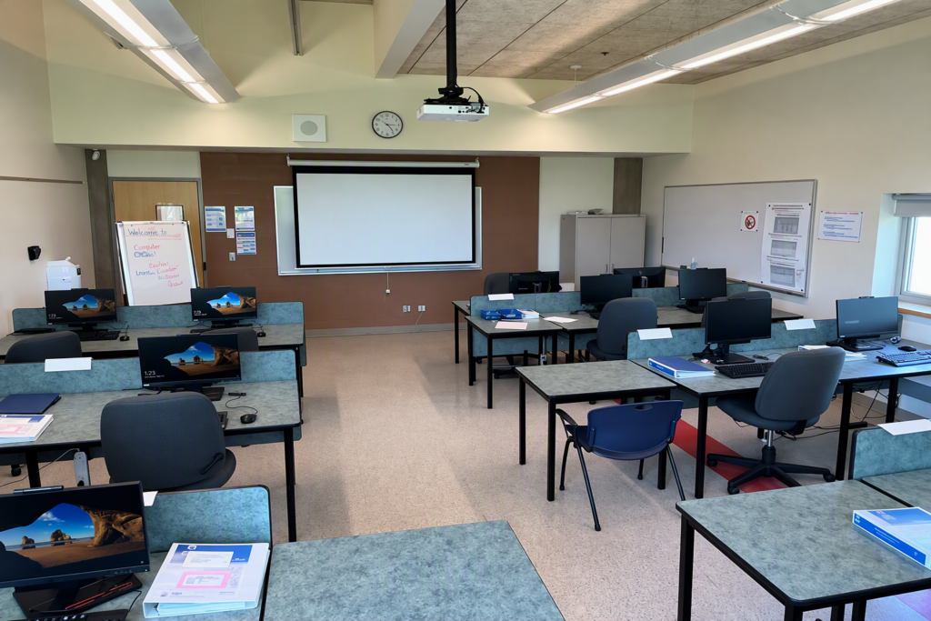 Photo of the Systems Training classroom